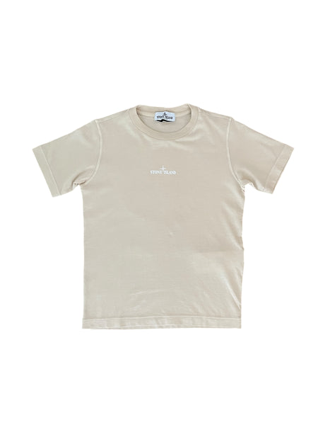 T-shirt beige con logo per bambino Stone Island L1S162100009 S0377 V0090 