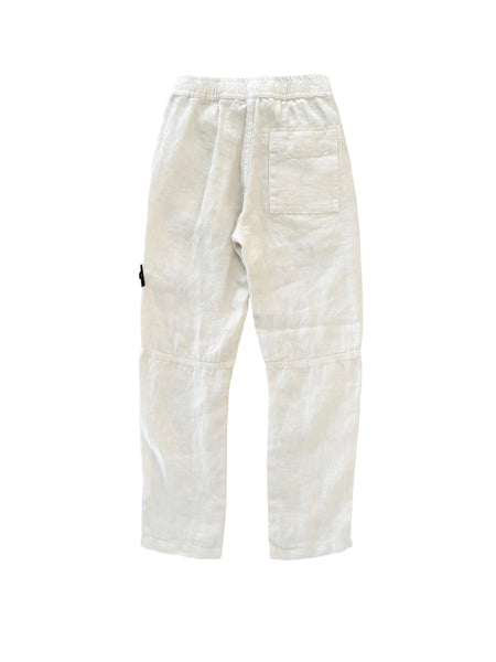 Pantalone in lino con logo per bambino Stone Island L1S163100001 S0145 V0097 