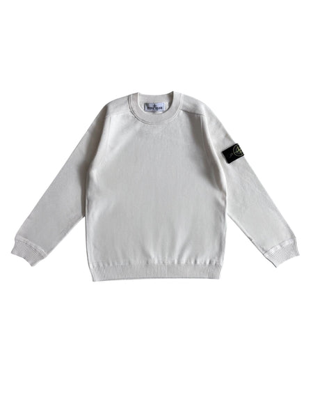Maglia latte con logo per bambino Stone Island L1S165100009 S00B5 V0001 