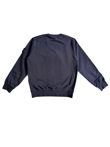 Felpa nera con taschino e logo per bambino Stone Island L1S166100017 S0040 V0029 