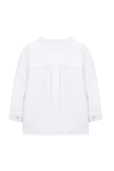 Camicia bianca in lino per neonato Tartine et Chocolat CC12001-01 BLANC 
