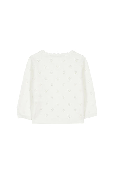 Cardigna bianco in maglia per neonata Tartine et Chocolat CC18051-01 BLANC 