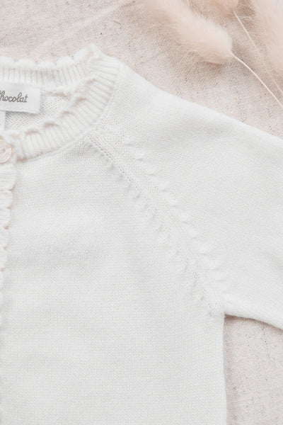 Tutina in maglia panna per neonata Tartine et Chocolat CC32020-13 NACRE 
