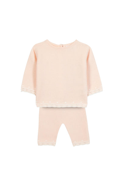 Set in maglia rosa per neonata Tartine et Chocolat CC36000-30 ROSEE 