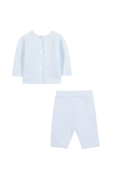 Set in maglia cielo per neonati Tartine et Chocolat CC36010-41 CIEL 