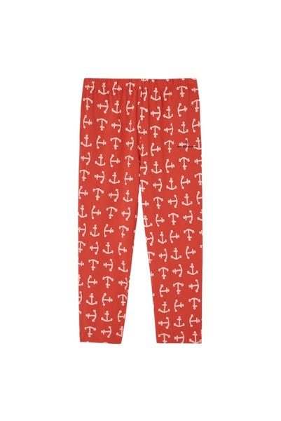 Pantalone rosso con stampa all over per bambini The Animals Observatory S26021 307_AT 