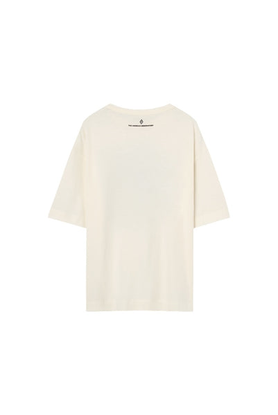 T-shirt panna con stampa per bambini The Animals Observatory S26187 221_BB 