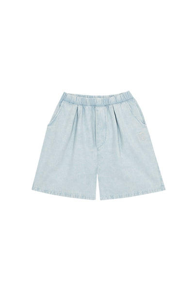 Bermuda in denim chiaro per bambino The Campamento TC-SS26-89 LIGHT BLUE 