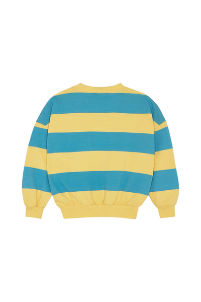 Felpa a righe gialle e azzurre per bambino The Campamento TS-SS26-50 YELLOW 