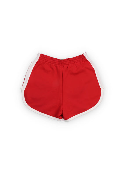 Shorts rosso in felpa con logo per bambina The New Society PEONY SHORT TULIP RED 