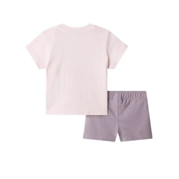 Set t-shirt + short con logo per neonata The North Face NF0A8G1DMC1 MC11 