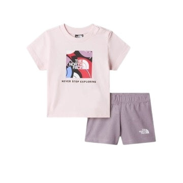 Set t-shirt + short con logo per neonata The North Face NF0A8G1DMC1 MC11 