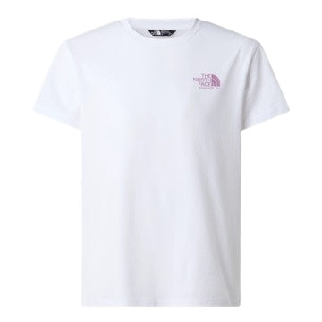 T-shirt bianca con logo per bambini The North Face NF0A8G1MFN4 FN41 