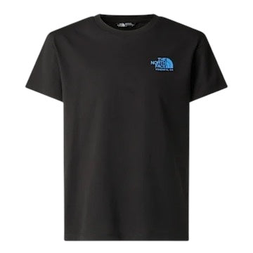 T-shirt nera con logo per bambini The North Face NF0A8G1MJK3 JK31 