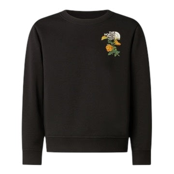 Felpa nera con logo per bambina The North Face NF0A8G1PJK3 JK31 