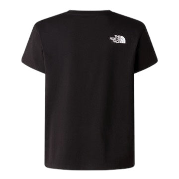 T-shirt nera con logo per bambini The North Face NF0A8G1UJK3 JK31 