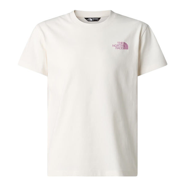 T-shirt panna con stampa per bambini The North Face NF0A8G21QLI QLI1 