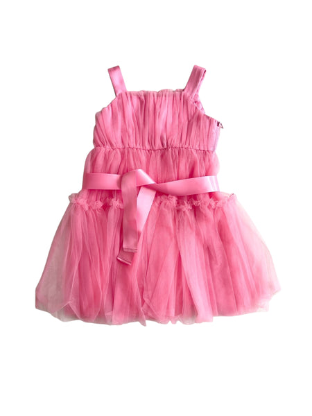 Abito in tulle fucsia per  neonata e bambina Twin set 261GB2131 07207 