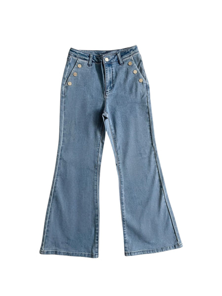 Jeans in denim blu medio per bambina Twin set 261GJ2062 03451 