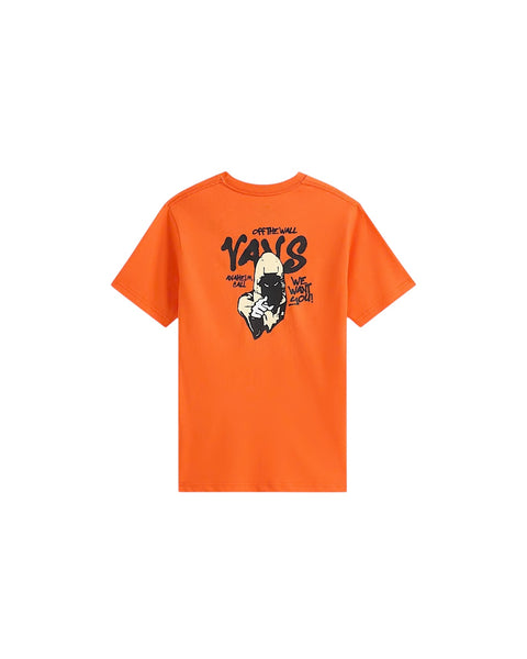 T-shirt arancione con logo per bambino Vans VN000VY7FLM FLAME 