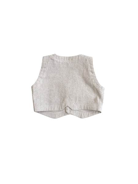 Gilet a righe avena per neonato Zhoe & Tobiah ATR6 340 