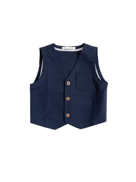 Gilet blu per neonato e bambino Zhoe & Tobiah DSE3 11 