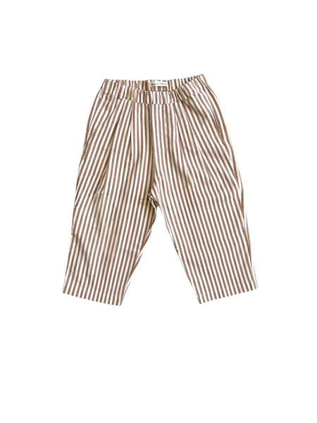 Pantalone a righe bianche e avena per neonato e bambino Zhoe & Tobiah STZ5 340 
