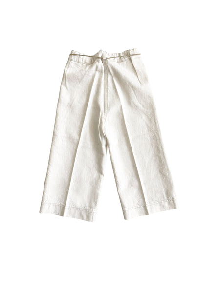Jeans in denim panna con cintura per neonata e bambina Zhoe & Tobiah TON2 45 