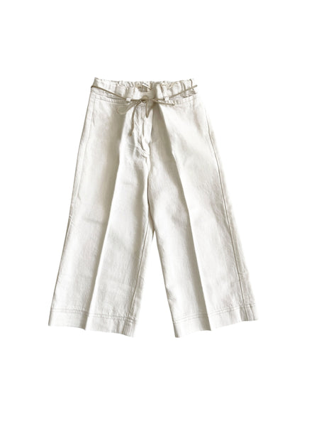 Jeans in denim panna con cintura per neonata e bambina Zhoe & Tobiah TON2 45 