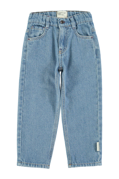 Jeans in denim azzurro per neonati e bambini