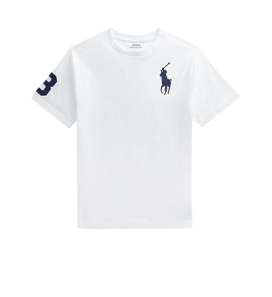 T-shirt bianca con logo per bambino Ralph Lauren Kids 323832907037 WHITE 