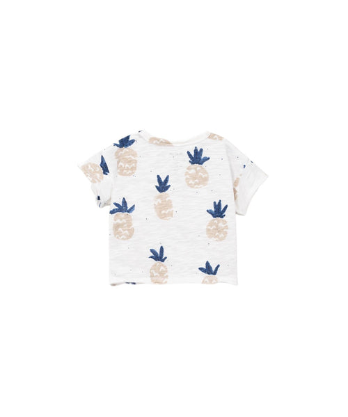 T-shirt bianca con stampa all over per neonato Play up 1AS11056 E760N 