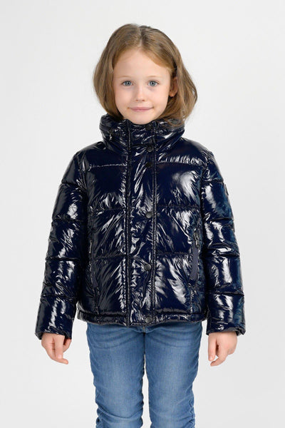 Piumino lucido blu per bambina Canadian CN,G224232WKREG NAVY 