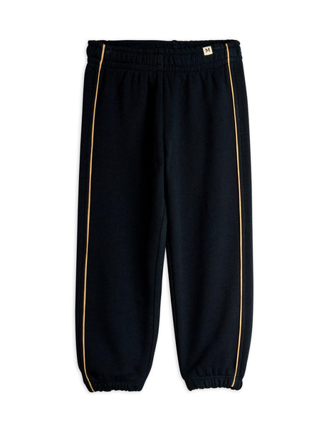 Pantalone in felpa nero per neonati e bambini Mini Rodini 1100030999 BLACK 
