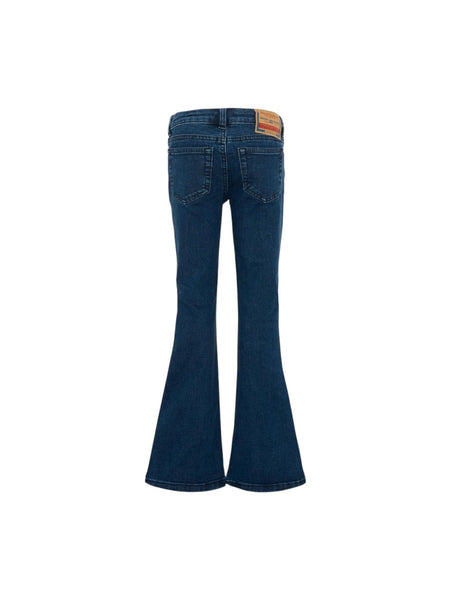 Jeans a zampa in denim blu per bambina Diesel J02340 K01 