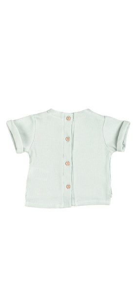 T-shirt verde acqua per neonato Bamboom 1115TE00072 OCEAN BLU 