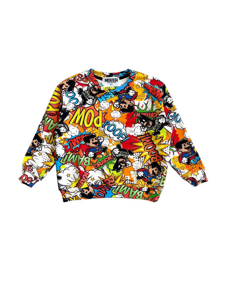 Felpa multicolor per neonato e bambino Mousse kids LKFG220 SUPERBROS 