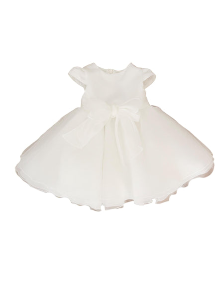 Abito latte con fiocco per neonata Maperò PC05227 PANNA 