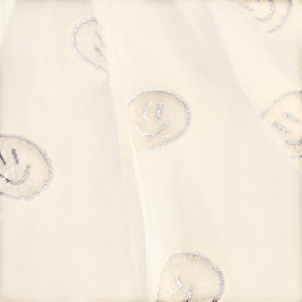 Abito beige con tulle e paillettes per neonata e bambina Molo CYRUSILA 8894 