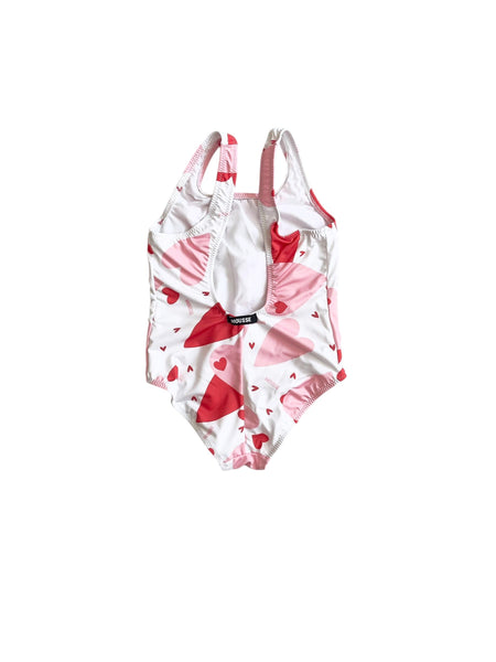 Costume intero con stampa cuori all over per neonata e bambina Mousse kids LKCI130 BASSET 
