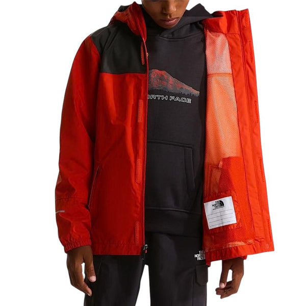 Giacca da pioggia rossa con logo per bambino The North Face NF0A8A48G6L G6L1 