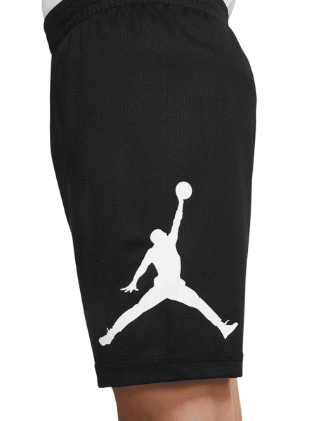 Shorts in mesh nero con logo per bambino Jordan 957371 023 
