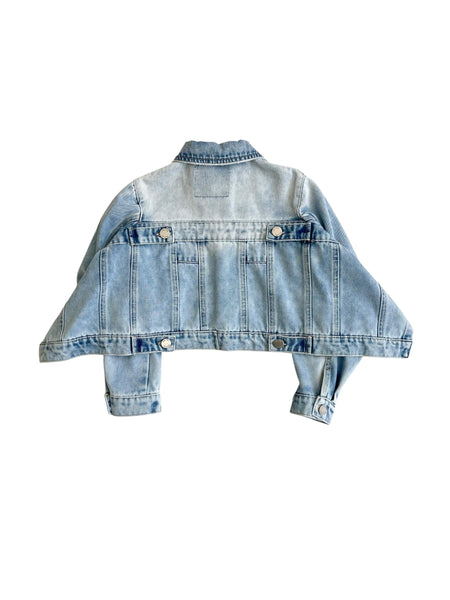 Giubbino in denim per bambina Lulù by Miss Grant LL4271 BLU 