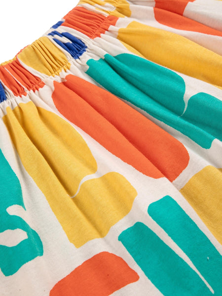 Gonna con stampa logo multicolor per neonata e bambina Bobo Choses B126AC146 UNI 