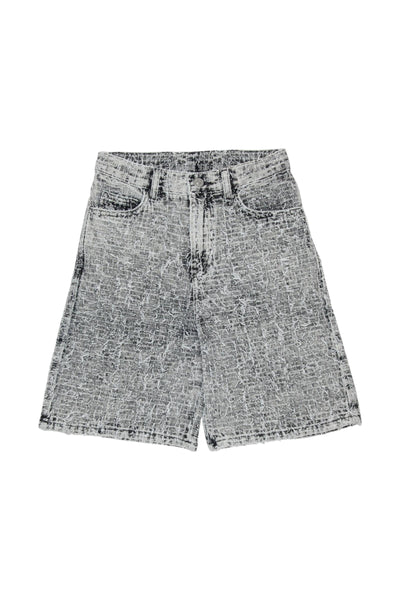 Bermuda in denim effetto sfrangiato per bambino Diesel J02345 K02 