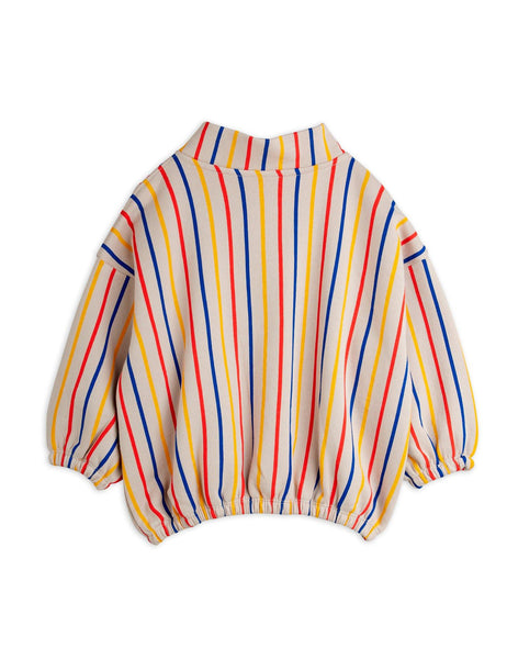Felpa grigia con righe multicolor per neonati e bambini Mini Rodini 2572014400 MULTI 