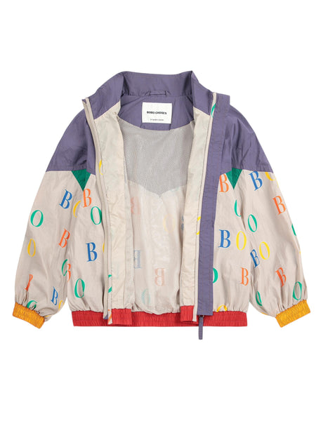 Giubbino in tessuto tecnico color block per neonati e bambini Bobo Choses B225AC139 UNI 