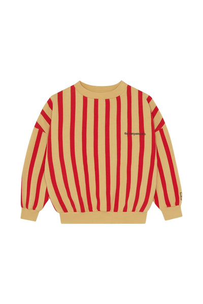 Felpa a righe gialla e rossa per bambini The Campamento TC-AW25-50 YELLOW 