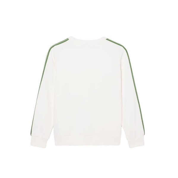 Felpa bianca con logo per bambino Lacoste 947578 70V 