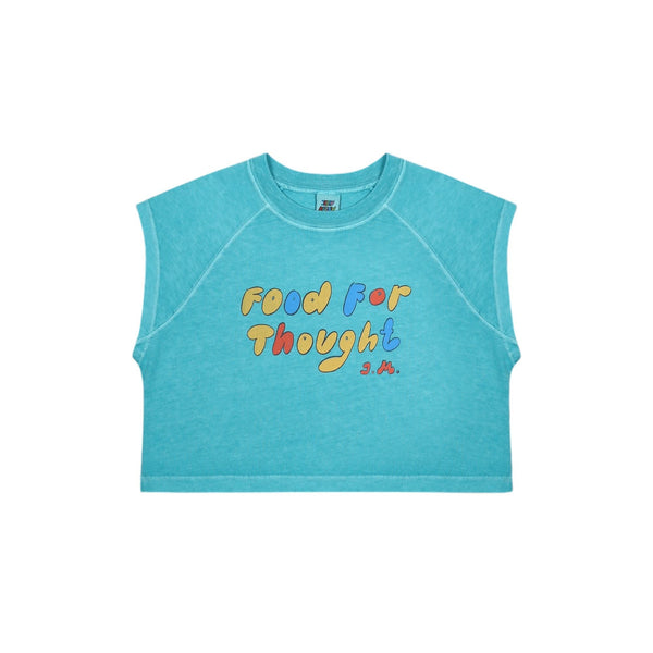 T-shirt azzurra con stampa per neonati e bambini Jelly Mallow JM2610151 FOODIE 